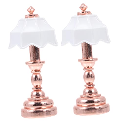 Gatuida 2 Stück Miniatur Puppenhaus Tischlampe Maßstab Mini Schlafzimmer Lampe mit Stabiler Basis Warmweißes Licht Langlebiges Material Dekoration für Mini Haus DIY Szenen Gatuida 2 Stück Miniatur Puppenhaus Tischlampe Maßstab Mini Schlafzimmer Lampe mit Stabiler Basis Warmweißes Licht Langlebiges Material Dekoration für Mini Haus DIY Szenen von Gatuida
