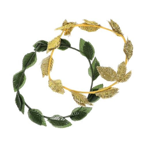 Gatuida 2 Stück Römische Blattkrone Teiliges Gold Grün Haarschmuck Frauen Cosplay Braut Hochzeit Party Stirnband Festlicher Lorbeerkranz Kopfschmuck Gatuida 2 Stück Römische Blattkrone Teiliges Gold Grün Haarschmuck Frauen Cosplay Braut Hochzeit Party Stirnband Festlicher Lorbeerkranz Kopfschmuck von Gatuida