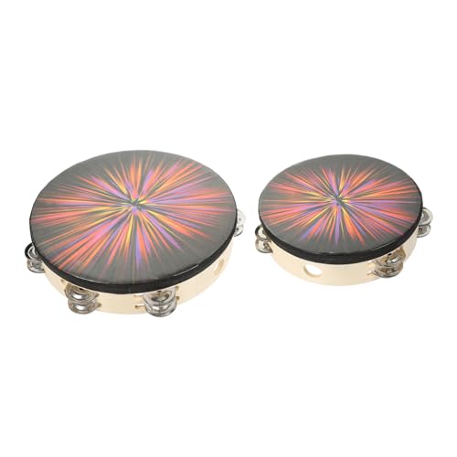 Gatuida 2 Stück Teiliges Handtrommel Doppelte Reihen Schellen Farbenfrohes Percussion Musikspielzeug für Pädagogisches Instrument Rhythmusgefühl und Motorischen Fähigkeiten Geeignet für Gatuida 2 Stück Teiliges Handtrommel Doppelte Reihen Schellen Farbenfrohes Percussion Musikspielzeug für Pädagogisches Instrument Rhythmusgefühl und Motorischen Fähigkeiten Geeignet für von Gatuida
