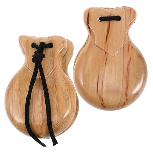 Gatuida 2 Stück Teiliges Holz Kastagnetten Spanische Finger Kastagnetten mit Schnur für Musikinstrument Lernspielzeug Orff Percussion Tanzspielzeug Gatuida 2 Stück Teiliges Holz Kastagnetten Spanische Finger Kastagnetten mit Schnur für Musikinstrument Lernspielzeug Orff Percussion Tanzspielzeug von Gatuida