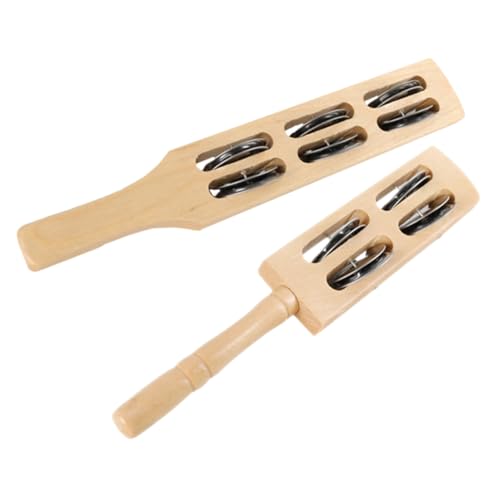 Gatuida 2 Stück Teiliges Holz Rhythmus Sticks mit Schellen Percussion Instrument für Fördert Hand Auge Koordination und Musikalische Kreativität und Schellen Rassel Gatuida 2 Stück Teiliges Holz Rhythmus Sticks mit Schellen Percussion Instrument für Fördert Hand Auge Koordination und Musikalische Kreativität und Schellen Rassel von Gatuida