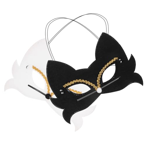 Gatuida 2 Stück Teiliges Katzenmasken aus Weichem Stoff Leichte Multifunktionale Tiermasken für Halloween Kindergartenfeste und Kostümpartys Tragbar und für Erwachsene Gatuida 2 Stück Teiliges Katzenmasken aus Weichem Stoff Leichte Multifunktionale Tiermasken für Halloween Kindergartenfeste und Kostümpartys Tragbar und für Erwachsene von Gatuida