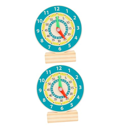 Gatuida 2 Stück Teiliges Lernspielzeug Holz Uhr Modell Pädagogisches Zeitverständnis Handliche Sichere Holzuhr für Vorschule Fördert Kreativität Denkfähigkeit Hand Auge Koordination Gatuida 2 Stück Teiliges Lernspielzeug Holz Uhr Modell Pädagogisches Zeitverständnis Handliche Sichere Holzuhr für Vorschule Fördert Kreativität Denkfähigkeit Hand Auge Koordination von Gatuida