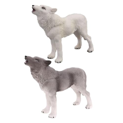 Gatuida 2 Stück Teiliges Wolf Modell aus Hochwertigem Realistische Wildtier Figuren Pädagogisches Wildtier und Dekorative Sammlung für Foto Requisiten Gatuida 2 Stück Teiliges Wolf Modell aus Hochwertigem Realistische Wildtier Figuren Pädagogisches Wildtier und Dekorative Sammlung für Foto Requisiten von Gatuida