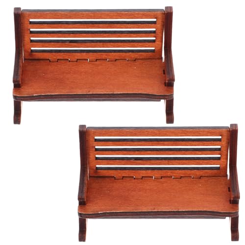 Gatuida 2 Stück Vintage Miniatur Holz Schaukelstuhl Robuster Retro Puppenhaus Stuhl Dekoration für Miniaturlandschaft und DIY Zubehör Gatuida 2 Stück Vintage Miniatur Holz Schaukelstuhl Robuster Retro Puppenhaus Stuhl Dekoration für Miniaturlandschaft und DIY Zubehör von Gatuida