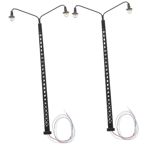 Gatuida 2 Stück Warmgelbes Licht Sandtisch Bauornament DIY Modellbahn Zubehör für Miniaturhäuser und Landschaftsgestaltung Gatuida 2 Stück Warmgelbes Licht Sandtisch Bauornament DIY Modellbahn Zubehör für Miniaturhäuser und Landschaftsgestaltung von Gatuida