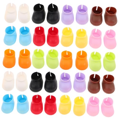 Gatuida 20 Paare Miniatur Schuhe Puppenstiefel Weiche Mini Boots Zubehör für Figuren Puppenkostüm DIY Schuh Gatuida 20 Paare Miniatur Schuhe Puppenstiefel Weiche Mini Boots Zubehör für Figuren Puppenkostüm DIY Schuh von Gatuida
