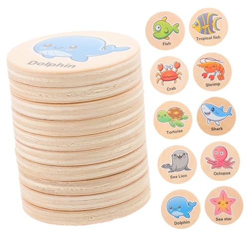 Gatuida 20 Stück Holz Memory Spielkarten Teilig für Gedächtnisspiel Lernspielzeug Montessori Gedächtnistraining Konzentration Vorschule Kleinkinder Gatuida 20 Stück Holz Memory Spielkarten Teilig für Gedächtnisspiel Lernspielzeug Montessori Gedächtnistraining Konzentration Vorschule Kleinkinder von Gatuida