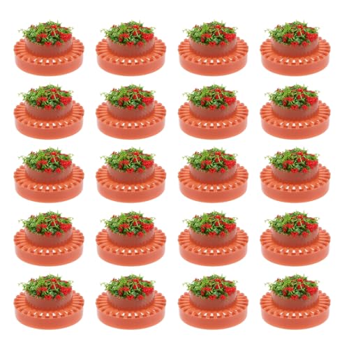 Gatuida 20 Stück Miniatur-Blumentöpfe aus Kunststoff: 1:200 Mini-Bonsai-Pflanze für Puppenhauszubehör – Simulationsgarten-Blumenbeet für Sandtisch-Landschaftsgestaltung Gatuida 20 Stück Miniatur-Blumentöpfe aus Kunststoff: 1:200 Mini-Bonsai-Pflanze für Puppenhauszubehör – Simulationsgarten-Blumenbeet für Sandtisch-Landschaftsgestaltung von Gatuida