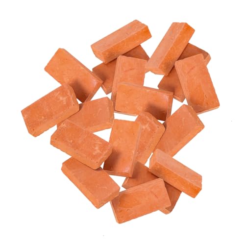 Gatuida 20 Stück Miniatur Ziegelsteine DIY Mini Modellziegel für Sandtisch Landschaft Basteln und Puppenhaus Dekor Rote Bausteine für Kreative Mauerbauprojekte Gatuida 20 Stück Miniatur Ziegelsteine DIY Mini Modellziegel für Sandtisch Landschaft Basteln und Puppenhaus Dekor Rote Bausteine für Kreative Mauerbauprojekte von Gatuida