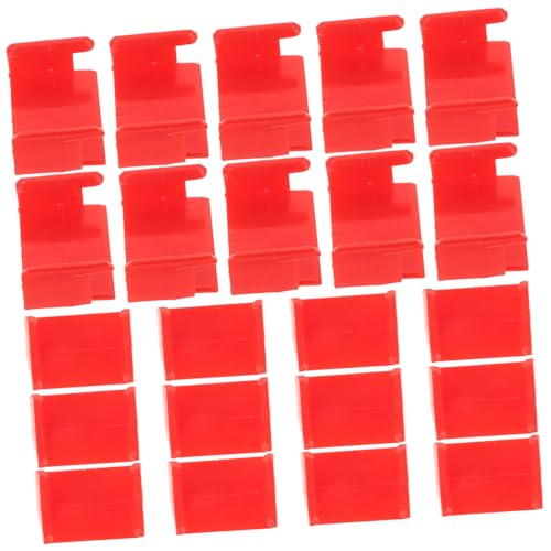 Gatuida 20 Stück Rote Kunststoff Schienenverbinder für Holzeisenbahn Stabile Eisenbahn Gleisanschlussclips Einfache Montage Langlebige Zubehör für Spielzeugzug und Modelleisenbahn Gatuida 20 Stück Rote Kunststoff Schienenverbinder für Holzeisenbahn Stabile Eisenbahn Gleisanschlussclips Einfache Montage Langlebige Zubehör für Spielzeugzug und Modelleisenbahn von Gatuida