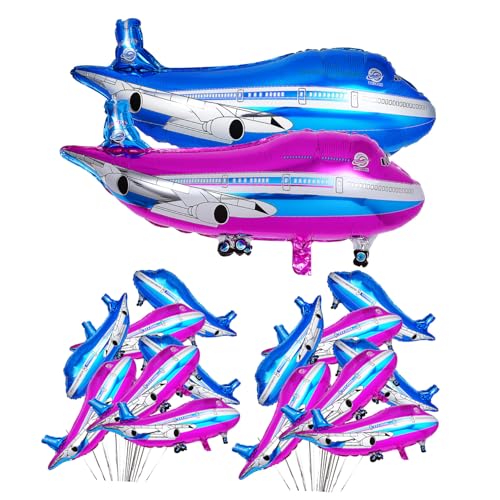 Gatuida 20 Stück Teiliges Aluminiumfolie Flugzeug Luftballon Langlebige Partydeko für Geburtstag Einfach Aufblasbar mit Luft oder Helium Leichte Foto Requisite für Outdoor Events und Gatuida 20 Stück Teiliges Aluminiumfolie Flugzeug Luftballon Langlebige Partydeko für Geburtstag Einfach Aufblasbar mit Luft oder Helium Leichte Foto Requisite für Outdoor Events und von Gatuida