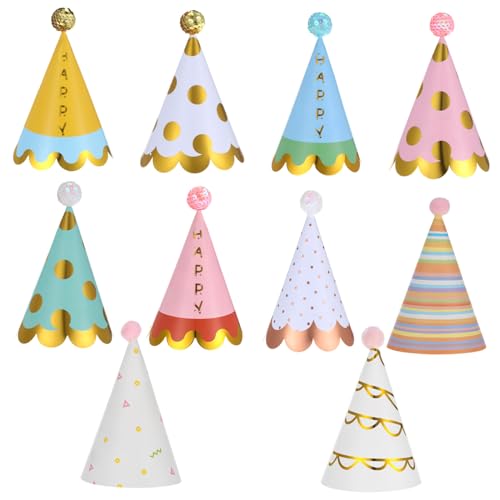 Gatuida 20 Stück Teiliges Bunte Partyhüte für Erwachsene Leichte Papier Geburtstagsmützen mit Pompons Vielseitige Partydekoration für Geburtstage Babypartys und Festliche Foto requisiten Gatuida 20 Stück Teiliges Bunte Partyhüte für Erwachsene Leichte Papier Geburtstagsmützen mit Pompons Vielseitige Partydekoration für Geburtstage Babypartys und Festliche Foto requisiten von Gatuida
