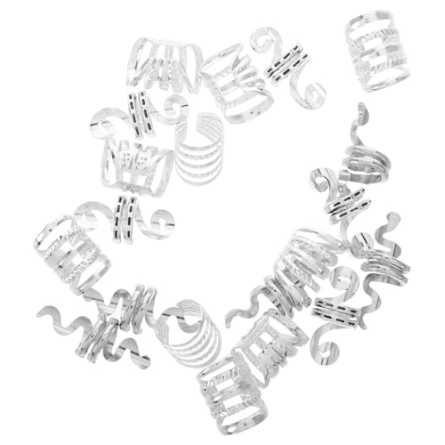 Gatuida 20 Stück Teiliges Haar Schmuck aus Metall Hohlringförmige Zopfringe für Frauen DIY Haarschmuck für Zöpfe und Dreadlocks Langlebige Haar Accessoires Geeignet für Partys und Gatuida 20 Stück Teiliges Haar Schmuck aus Metall Hohlringförmige Zopfringe für Frauen DIY Haarschmuck für Zöpfe und Dreadlocks Langlebige Haar Accessoires Geeignet für Partys und von Gatuida