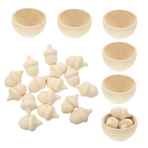 Gatuida 20 Stück Teiliges Holz Sortierspielzeug Set mit Flachen Holzschalen zum Bemalen und Zählen für DIY Dekoration Ungiftig Langlebig Gatuida 20 Stück Teiliges Holz Sortierspielzeug Set mit Flachen Holzschalen zum Bemalen und Zählen für DIY Dekoration Ungiftig Langlebig von Gatuida