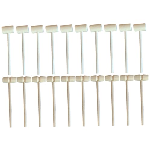Gatuida 20 Stück Teiliges Mini Holzhammer Natürlicher Holzmaterial Glatt Poliert Verschleißfest Multifunktional für DIY Basteln Kuchen und Sicher und Geruchlos als Mitbringsel und Gatuida 20 Stück Teiliges Mini Holzhammer Natürlicher Holzmaterial Glatt Poliert Verschleißfest Multifunktional für DIY Basteln Kuchen und Sicher und Geruchlos als Mitbringsel und von Gatuida