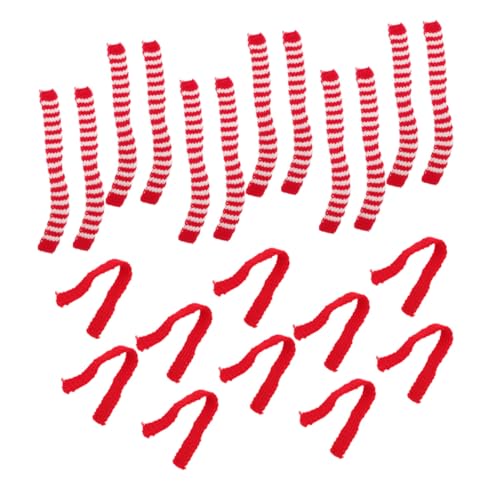 Gatuida 20 Stück Teiliges Mini Wollschals in Rot Weiß Grün Dekorative Puppenaccessoires Strapazierfähige Spielzeugschals für Weihnachten Partys und Bastelideen Gatuida 20 Stück Teiliges Mini Wollschals in Rot Weiß Grün Dekorative Puppenaccessoires Strapazierfähige Spielzeugschals für Weihnachten Partys und Bastelideen von Gatuida