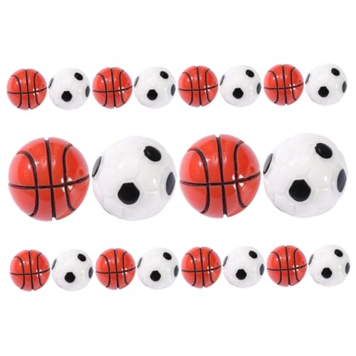 Gatuida 20 Stück Teiliges Miniatur Fußball Basketballmodell Set Realistische Sport Ornamente Kreative Tischdekoration Kompakt und Dekorativ für Sportfans Gatuida 20 Stück Teiliges Miniatur Fußball Basketballmodell Set Realistische Sport Ornamente Kreative Tischdekoration Kompakt und Dekorativ für Sportfans von Gatuida