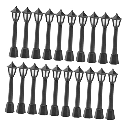 Gatuida 20 Stück Teiliges Miniatur Straßenlaternen Simulierte Micro Landscape Lampen Schwarze Modellleuchten Wetterfestes Ornament für DIY Garten und Sandtischdeko Gatuida 20 Stück Teiliges Miniatur Straßenlaternen Simulierte Micro Landscape Lampen Schwarze Modellleuchten Wetterfestes Ornament für DIY Garten und Sandtischdeko von Gatuida