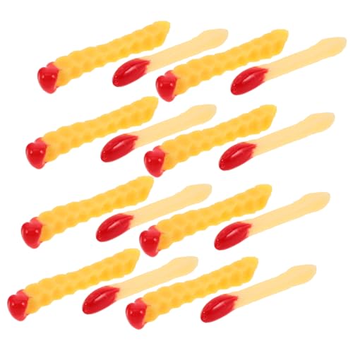 Gatuida 20 Stück Teiliges Realistisch Aussehender Französischer Pommes Frites aus PVC Detailgetreue mit Tomatensoße Leichte Dekoration für Kinderküche Restaurant und Party Deko Gatuida 20 Stück Teiliges Realistisch Aussehender Französischer Pommes Frites aus PVC Detailgetreue mit Tomatensoße Leichte Dekoration für Kinderküche Restaurant und Party Deko von Gatuida