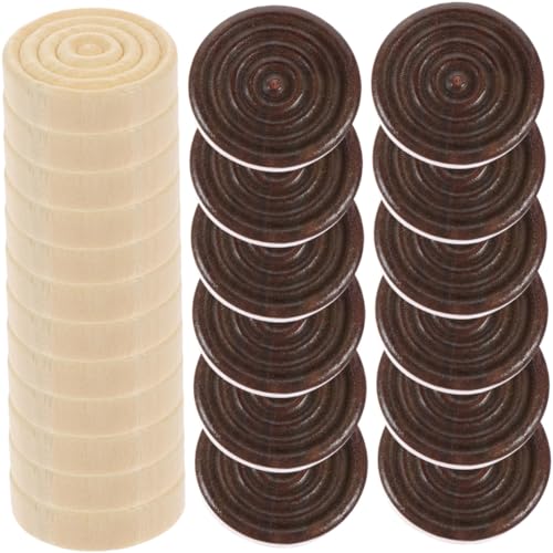 Gatuida 24 Stück Teiliges Holzspielsteine für Brettspiel Schach und Dame Polierte Runde Spielsteine in Holz und Dunkelbraun Langlebig und Hautfreundlich als Ersatz für und Gatuida 24 Stück Teiliges Holzspielsteine für Brettspiel Schach und Dame Polierte Runde Spielsteine in Holz und Dunkelbraun Langlebig und Hautfreundlich als Ersatz für und von Gatuida