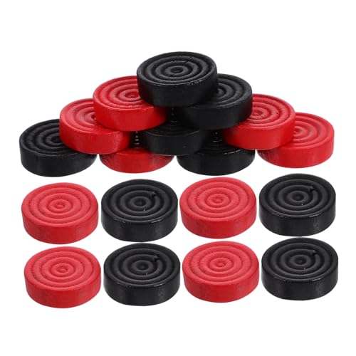 Gatuida 24 Stück Teiliges Spielsteine aus Rund Glatt Poliert Leicht und Kompakt als Ersatz für Brettspiel Zubehör Schwarz und Rot für Dame und Geeignet Gatuida 24 Stück Teiliges Spielsteine aus Rund Glatt Poliert Leicht und Kompakt als Ersatz für Brettspiel Zubehör Schwarz und Rot für Dame und Geeignet von Gatuida