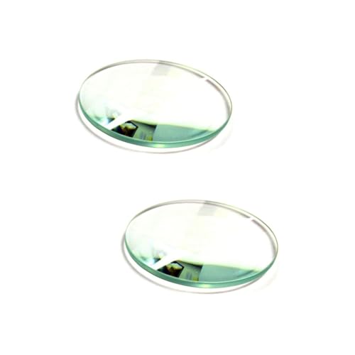 Gatuida 2St Glaslinse Optische Instrumente doppelt konvexe Linse Optische LED-Linse bikonvexe Linse von Gatuida
