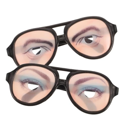 Gatuida 2er Set Lustige Brille Mit Augen – Kreative Augenbrille Für Männer Als Party-Requisite Und Scherzartikel - Ideal Für Verkleidungen Und Goodie Bag Füllungen Zufallsstil von Gatuida