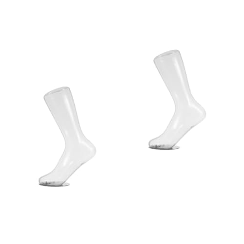 Gatuida 2st Transparentes Fußmodell Schuhe Liefern Puppe Modell Fußsocken Socken-display-fuß Sockenfußmodell Mannequin-füße Füße Socken Modell Füße Modell Sockenform Socken Zeigen Eisen von Gatuida