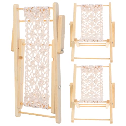 Gatuida 3 Stück Mini-Strandstuhl: Miniatur-Liegestuhl aus Holz, Ornament für Mikrolandschaften – Mini-Möbel für Feengarten-Dekoration, DIY-Puppenhaus-Modell, Miniatur-Szenen Gatuida 3 Stück Mini-Strandstuhl: Miniatur-Liegestuhl aus Holz, Ornament für Mikrolandschaften – Mini-Möbel für Feengarten-Dekoration, DIY-Puppenhaus-Modell, Miniatur-Szenen von Gatuida