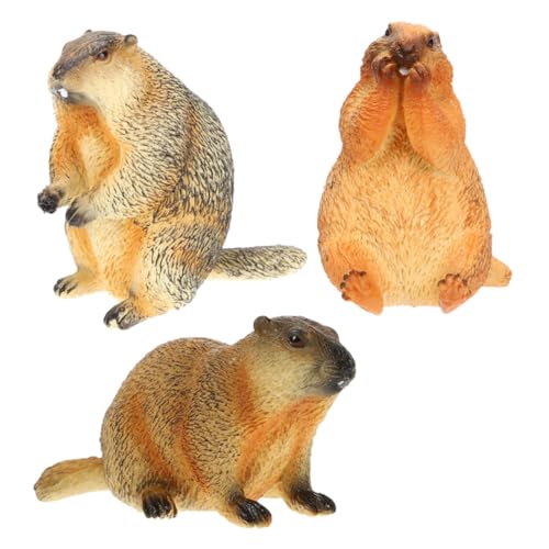 Gatuida 3 Stück Realistische Teiliges Groundhog Figurine Simulation Tiermodell mit Glatten Kanten Sicher für Geeignet als Desktop Dekoration und Lernspielzeug für Zuhause und Kindergarten Gatuida 3 Stück Realistische Teiliges Groundhog Figurine Simulation Tiermodell mit Glatten Kanten Sicher für Geeignet als Desktop Dekoration und Lernspielzeug für Zuhause und Kindergarten von Gatuida