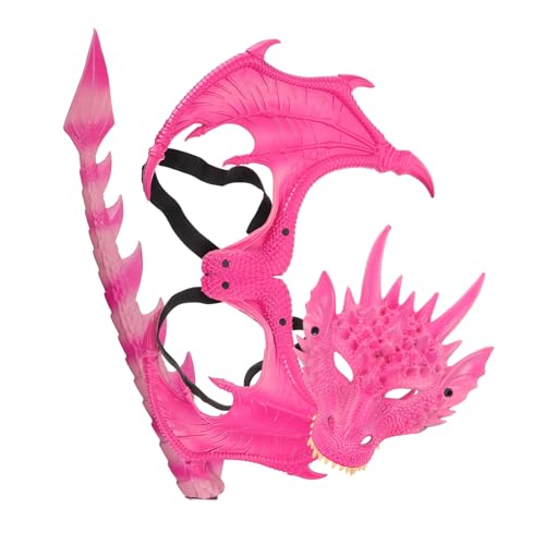 Gatuida 3 Stück Teiliges Drachenkostüm Set Halloween Verkleidung mit Flügeln und Maske Bequemes Dragon Cosplay Zubehör für Fantasievolles Rollenspiel und Kostümpartys Gatuida 3 Stück Teiliges Drachenkostüm Set Halloween Verkleidung mit Flügeln und Maske Bequemes Dragon Cosplay Zubehör für Fantasievolles Rollenspiel und Kostümpartys von Gatuida