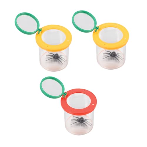 Gatuida 3 Stück Teiliges Insekten Entdeckerset mit Vergrößernder Beobachtungsbox Leichter Kunststoff Handliche Lupe für Outdoor Naturerkundung Mit Roter und Gelber Beobachtungsdosen Gatuida 3 Stück Teiliges Insekten Entdeckerset mit Vergrößernder Beobachtungsbox Leichter Kunststoff Handliche Lupe für Outdoor Naturerkundung Mit Roter und Gelber Beobachtungsdosen von Gatuida