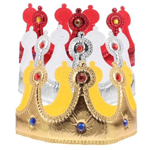 Gatuida 3 Stück Teiliges Kronen Verstellbare Weiche Kronen für Jungen und Mädchen Mittelalterliche Königskostüm Stirnbänder für Schulspiel Geburtstagsfeier und Rollenspiel Requisiten Gatuida 3 Stück Teiliges Kronen Verstellbare Weiche Kronen für Jungen und Mädchen Mittelalterliche Königskostüm Stirnbänder für Schulspiel Geburtstagsfeier und Rollenspiel Requisiten von Gatuida