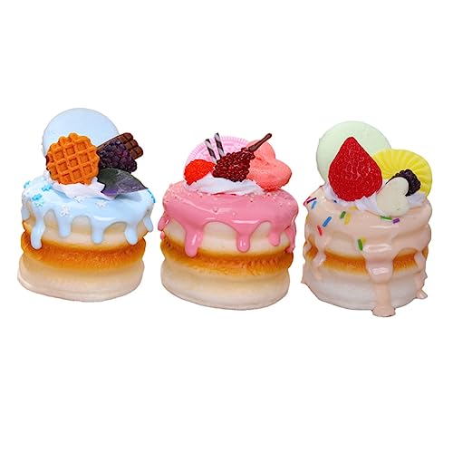 Gatuida 3 Stück Teiliges Künstliche Doppel Etagen Kuchenmodelle in Gemischten Farben Realistische Dekoration für Zuhause Büro Bäckerei Party und Hochzeit Lebensnahe Oberfläche Sichere Gatuida 3 Stück Teiliges Künstliche Doppel Etagen Kuchenmodelle in Gemischten Farben Realistische Dekoration für Zuhause Büro Bäckerei Party und Hochzeit Lebensnahe Oberfläche Sichere von Gatuida