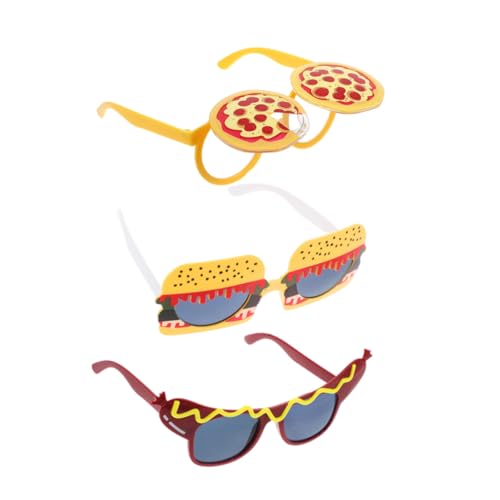 Gatuida 3 Stück Teiliges Lustige Partybrillen Pizza Hamburger Hot Dog Sonnenbrillen Karneval Foto Requisiten für Erwachsene und Passend Leicht und Gatuida 3 Stück Teiliges Lustige Partybrillen Pizza Hamburger Hot Dog Sonnenbrillen Karneval Foto Requisiten für Erwachsene und Passend Leicht und von Gatuida