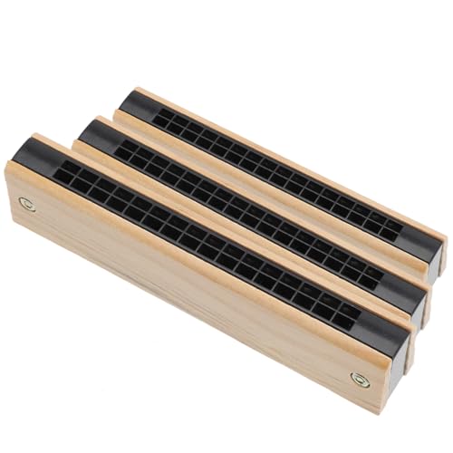 Gatuida 3 Stück Teiliges Mundharmonika aus Hochwertigem Holz Doppelreihe Tragbare Musikinstrumente für Anfänger Spielerisches Lernspielzeug Musikalischen Früherziehung und Geschenkideen Gatuida 3 Stück Teiliges Mundharmonika aus Hochwertigem Holz Doppelreihe Tragbare Musikinstrumente für Anfänger Spielerisches Lernspielzeug Musikalischen Früherziehung und Geschenkideen von Gatuida