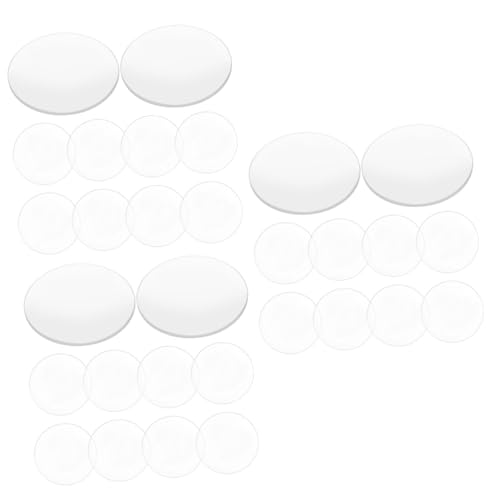 Gatuida 30 Stk Lupe durchsichtig gesteckt Ersatzlinse Vergrößerung konvexe Linse Optisches Experimentierobjektiv Gerätelinse Physik optische Linse Lernhilfe für Experimente Acryl von Gatuida