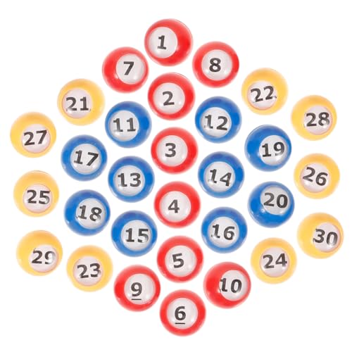 Gatuida 30 Stück Teiliges Bingo spielball Langlebigem Farbintensivem Kunststoff Nummeriert Leicht und Robust für Tombola und Partyspiele als Unterhaltungsspiel Requisite Gatuida 30 Stück Teiliges Bingo spielball Langlebigem Farbintensivem Kunststoff Nummeriert Leicht und Robust für Tombola und Partyspiele als Unterhaltungsspiel Requisite von Gatuida