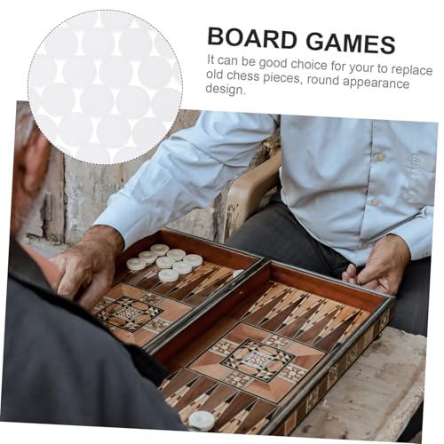 Gatuida 30 Stück Teiliges Kunststoff Backgammon Spielsteine Ersatzspielchips Rund Weiß Poliert Langlebig Lernspiel Zubehör für Brettspiele Schach und Denkspiele Gatuida 30 Stück Teiliges Kunststoff Backgammon Spielsteine Ersatzspielchips Rund Weiß Poliert Langlebig Lernspiel Zubehör für Brettspiele Schach und Denkspiele von Gatuida