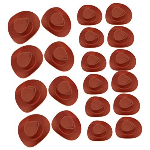 Gatuida 30 Stück Teiliges Mini Cowboyhut Kunststoff Kleine Western Cowgirl Hüte für Puppenhaus Dekoration DIY Bastelzubehör Schokoladenbraun und Champagnerrot Gatuida 30 Stück Teiliges Mini Cowboyhut Kunststoff Kleine Western Cowgirl Hüte für Puppenhaus Dekoration DIY Bastelzubehör Schokoladenbraun und Champagnerrot von Gatuida