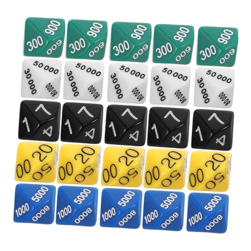 Gatuida 30 Stück Teiliges Multi Seiten Kunststoff Würfelset für Brettspiele Farbige Wertwürfel mit Stellen für Party Rollenspiele und Gesellige Spielabende Gatuida 30 Stück Teiliges Multi Seiten Kunststoff Würfelset für Brettspiele Farbige Wertwürfel mit Stellen für Party Rollenspiele und Gesellige Spielabende von Gatuida