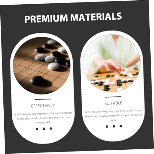 Gatuida 360 Stück Go Spielsteine aus Strapazierfähigem Harz Kompakte und Glatte Spielfiguren für Go Brettspiel Widerstandsfähig und Fein Verarbeitet für Familien und Freunde Gatuida 360 Stück Go Spielsteine aus Strapazierfähigem Harz Kompakte und Glatte Spielfiguren für Go Brettspiel Widerstandsfähig und Fein Verarbeitet für Familien und Freunde von Gatuida