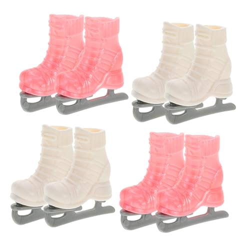 Gatuida 4 Paare Miniatur Eislaufschuhe für Puppen Rollschuhe aus Strapazierfähigem für DIY Bastelprojekte und Puppenhauszubehör Fördert die Kreativität Gatuida 4 Paare Miniatur Eislaufschuhe für Puppen Rollschuhe aus Strapazierfähigem für DIY Bastelprojekte und Puppenhauszubehör Fördert die Kreativität von Gatuida