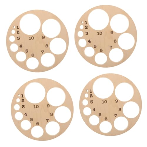 Gatuida 4 Stück Diagramm des Gebärmutterhalses Doula-Geburtsbrett Hebammen-Dekor Zervikales Dilatationsrad Geburtsdilatationsdiagramm geschnitztes fetales Positionsrad Holzmodell hölzern von Gatuida