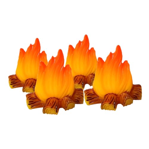 Gatuida 4 Stück Miniatur Dekoration Fake Fire Modell für Puppenhaus und Mikrolandschaften Realistische Feuermuster für Kreative Spielzeuge und Gatuida 4 Stück Miniatur Dekoration Fake Fire Modell für Puppenhaus und Mikrolandschaften Realistische Feuermuster für Kreative Spielzeuge und von Gatuida