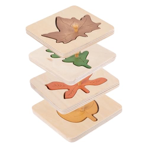 Gatuida 4 Stück Montessori Holzpuzzle Teiliges Lernspielzeug aus Hochwertigem Holz Sicher mit Abgerundeten Kanten Fördert Feinmotorik und Formwahrnehmung Pädagogisches Vorschulspielzeug Gatuida 4 Stück Montessori Holzpuzzle Teiliges Lernspielzeug aus Hochwertigem Holz Sicher mit Abgerundeten Kanten Fördert Feinmotorik und Formwahrnehmung Pädagogisches Vorschulspielzeug von Gatuida