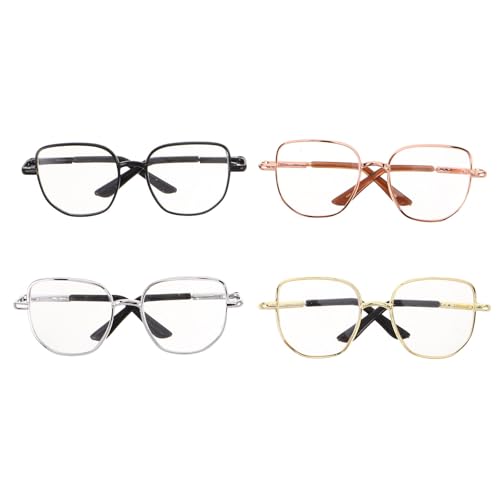 Gatuida 4 Stück Puppenbrillen mit klaren Gläsern – Mini-Brillen mit quadratischem Rahmen, Miniatur-Brillen für Stofftiere, Verkleidung, Puppenhaus, Kostümzubehör, Basteln, Puppen, Mädchen, Kinder, Gatuida 4 Stück Puppenbrillen mit klaren Gläsern – Mini-Brillen mit quadratischem Rahmen, Miniatur-Brillen für Stofftiere, Verkleidung, Puppenhaus, Kostümzubehör, Basteln, Puppen, Mädchen, Kinder, von Gatuida