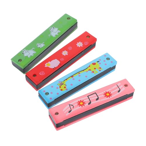 Gatuida 4 Stück Teiliges Kleine Mundharmonikas aus Holz Diatonisch Leicht Spielend Pädagogisches Musikinstrument für Anfänger und Musikalische Früherziehung Gatuida 4 Stück Teiliges Kleine Mundharmonikas aus Holz Diatonisch Leicht Spielend Pädagogisches Musikinstrument für Anfänger und Musikalische Früherziehung von Gatuida
