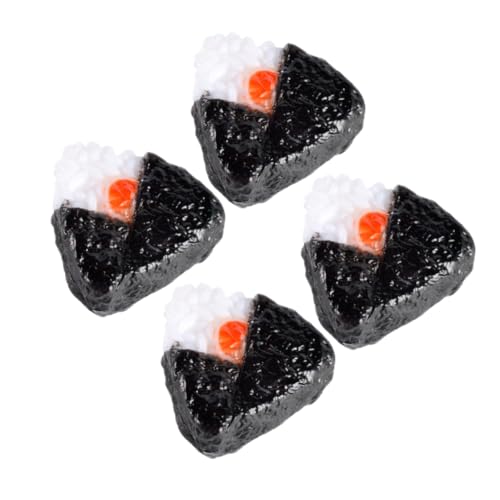 Gatuida 4 Stück Teiliges Miniatur Japanisches Reisbällchen Realistische Onigiri Modelle aus Handliche Deko für Puppenhaus Farbenfroher Snack nachbau Detailgetreu Glatte Oberfläche Gatuida 4 Stück Teiliges Miniatur Japanisches Reisbällchen Realistische Onigiri Modelle aus Handliche Deko für Puppenhaus Farbenfroher Snack nachbau Detailgetreu Glatte Oberfläche von Gatuida